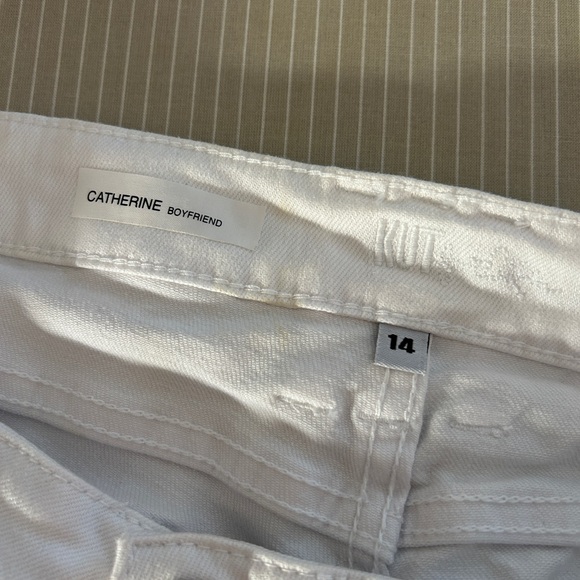 Kut from the Kloth Catherine Boyfriend White Jeans NEW Cuffed or Full Length - Picture 6 of 10